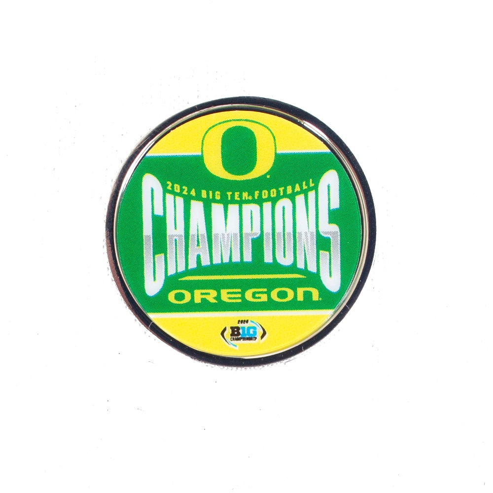 Playoffs, Green, Lapel Pins, Accessories, Unisex, Football, Wincraft, 2024, Post Season, Big Ten Champion, 920357